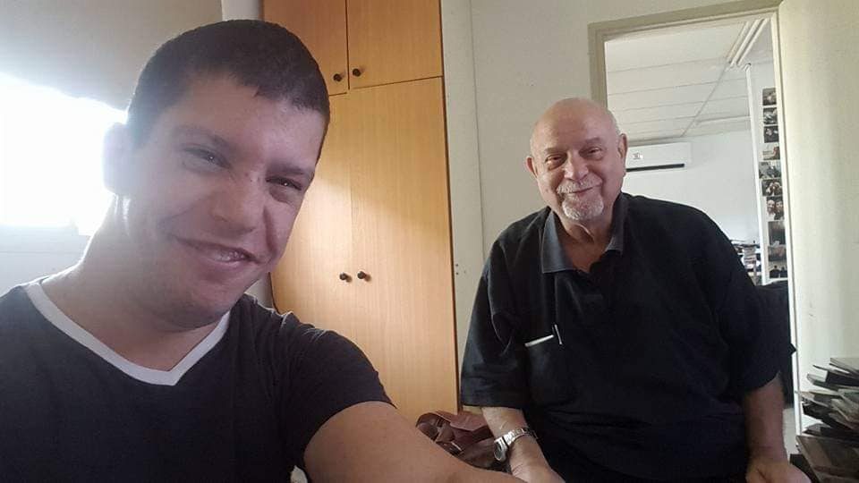 אמיר הממיר עם עמרי ניצן ז"ל, במאי, מנהל אומנותי של הקאמרי